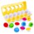 J-hong Matching Eggs 12 pcs Set Easter Eggs for Toddler 1-3 Year Old