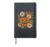 Jack O Lantern Floral Pumpkin With Autumn Flowers Hardcover Journal, Black