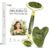 Jade Roller & Gua Sha Set Face Roller Anti-Aging Facial Roller Natural Green Jade Beauty Massager