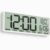JALL Large Digital Wall Clock Battery Operated, Wall Clock with Big Numbers LCD Display, Digital Clock with Simultaneous Date Day Temperature, Auto DST, Clocks for Office, Gym, Bedroom, Elderly- White