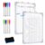 Janlaugh 16″ x 12″ Magnetic Chore Chart Dry Erase Whiteboard Magnetic to Do List Chore Board with Lines Double Sided Weekly Calendar with Frame 8 Marker 1 Eraser for Family Multiple Adults