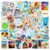 Janlaugh 200 Pack Hawaii Beach Stickers Waterproof Vinyl Decals Tropical Summer Stickers for Kids Teens Girls Water Bottles Laptop Luggage Phone Journal Scrapbook