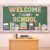 Janlaugh Smile Face Classroom Decor Set, Welcome Back to School Bulletin Board Kit, Colorful Stationery Paper Cutouts, First Day of School Chalkboard Wall Door for Classroom Teachers Students