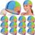 Janmercy Brain Hat for Teaching & Labels Elastic Cap Brain Model Science Aids for Learning Thinking Human Anatomical(Polyester,Blue,12 Set)