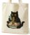 Japanese Cat Gifts Tote Bag for Women, Ramen Tote Bag for Cat Lover