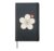 Japanese Sakura Blossom Flower Kanji Hardcover Journal, Black