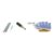Japanese Screw Punch With Six Interchangeable Tips For Leather Crafting And Paper Projects Featuring Brass Construction And Wooden Handle In Storage Box