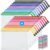JARLINK A5 Mesh Zipper Pouches, 6x9inch Pencil Pouches for School, 20 Pack