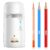JARLINK Automatic Electric Pencil Sharpener – Hands-Free Operation, 3 Sharpness Modes, 3-Second Sharpening, Rechargeable & Portable for 7-12mm Pencils, Ideal for Classroom and Home Use (White)