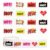 JarThenaAMCS 1000 Pcs Rave Hot Sticker Roll, Hot Flame Fire Shape, 8 Design