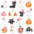 JarThenaAMCS 48 Pcs Halloween Cutouts Paper Cutting, Cute Pumpkin Ghost