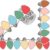 JarThenaAMCS Christmas Bulletin Board Border, Colorful Light Bulb, 32.8 Ft