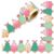 JarThenaAMCS Christmas Bulletin Board Border, Pink Green Tree, 32.8 Ft