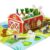 JAUNTY Montessori Toy for Toddlers 1 2 3 Years Old, Wooden Farm Shape Sorting Toy for Baby Boys Girls 1-3, Educational Learning Sensory Toy 1 Year Old Gift for 1st First Birthday
