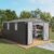 Jaxenor 10×12 FT Outdoor Storage Shed with Windows, Metal Sheds & Outdoor Storage with Lockable Door and 4 Vents, Outside Storage Shed Waterproof for Backyard, Garden, Patio, Gray