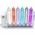 JBGYNU 6 Rare Gas Glass Tubes with Excitation Base, He/ne/ar/kr/xe/n2 Rare Gas Glow Demonstration Set, Element Collection, for Chemistry and Physics Education