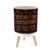 JBNJANKDAV Small Trash Can with Lid Old Library Bookshelf 1.8 Gallon/7L Garbage Can Waste Bin with Press Top Lid Legs Waste Basket for Bathroom Kitchen Bedroom