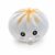 JCRBILW Bun Toy Sensory with and Flexible Vinyl for Sensory Input and Ease Suitable for desks classrooms Buses Home Meditation, White, Steamed Bun with Steamer