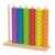JCRBILW Children Bead Game Wooden Sorting Stacker Lacing Blocks Educational Toy Balance Training with Vertical peg Stacking for Color Sorting Bead Lacing, Large Bead Match