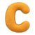JCRBILW Letter Hugging Cushion for Kids Sleep Aid Soft Throw Pillow for Living Room, C Shape