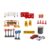 JCRBILW Miniature Traffic Scene Set with Street Signs Warning Cones Barriers Roadblocks Mini Steamroller Car Figures Suitable for Dollhouse Roads Diorama Builds Tabletop Photography Creative Projects