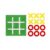 JCRBILW Portable Game Board Toe Set Noughts and Crosses Board Puzzle with Felt Grid and Pieces Portable Design Suitable for Kids Observation Skills Family Fun, Green