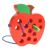 JCREN Wooden Lacing Apple Threading Toys Wood Apple Block Puzzle Travel Game Toys Early Learning Fine Motor Skills Montessori Educational for Baby Toddlers Kids 3 4 5 Years Old