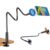 JCTRIWAY Magnetic Gooseneck Phone Holder for Bed, for MagSafe Phone Holder Mount Stand Flexible Goosebeck Arm with Clamp Clip Mount for Desk Bedside for iPhone 17/16/15/14/13/12 and Others