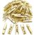 Jdesun 50 Pieces Photo Clips,Mini Plastic Picture Paper Clip Clothespins Peg for Office,Home,Arts(Gold)
