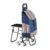 JDXQBLD Trolley Shopping Cart Shopping Trolley with Seat Foldable Grocery Shopping Cart Climb Stairs for Travel Trip Vacations Camping Beach Play Grocery Cart