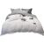 JDXQBLD Winter Thick Warm Milk Velvet Four-Piece Solid Wide-Sided Quilt Cover Sheet Soft Bedding,Grey 2m