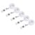 Jeanoko Retractable Badge Holder Stylish Durable ID Reels for Doctors Nurses Students 5 Pcs Plastic Metal (Pattern F (no deductions))