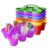 JEChrochen 6 Pack Classroom Caddy Organizer with Handle Multicolor Plastic Table Caddy 6 Compartments Storage Cup Holder for School Supplies Art Crafts Crayons Pencils Stackable Desk Caddy for Office