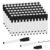 JEFURE 72 Pcs Black Magnetic Dry Erase Markers, Fine Point, Eraser Cap