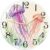 Jellyfish Wall Clock, Ocean Artistic Coral Seaweed Summer Violet Analog Wall Clock for Bedroom Office Classroom Study Room Decor 11.6×11.6 Inches