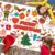 JellyPanda Merry Christmas Large Coloring Table Cloth for Kids Xmas Coloring Poster Christmas Pages Santa Snowman Claus Paper for Classroom Home School Party 71 * 23.6 in