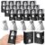 Jenaai 30 Set Stress Balls with Support Gift Boxes Include Ghost Stress Toys Ghost Boxes and Black Raffia Grass for Halloween Party Favors Classroom Office Goodie Bags