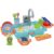 Jeorywoet Play Sink with Running Water Electric Plastic Kids Play Sink 19Pcs/Set Water Table for Boys Girls