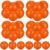 Jerify 40 Pack Playground Balls Bulk Colorful Inflatable Bouncy Dodgeball Handball Kickball for Kids Adults Ball Games, Gym, Camps, Picnic, Beach, School, Indoor and Outdoor Game(Orange,8.5 in)