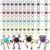 Jerify 40 Pcs Fidget Sensory Toy Bulk for Adult Kid,Luminous,Lively Color