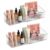 JessLab Expandable Mirror Cabinet Organizer, Clear Adjustable Makeup Bin with Dividers, Skincare Storage, Cosmetic Display Case for Bathroom Vanity Drawer, 2 Pack