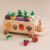 Jessruly Montessori Wooden Turnip Pulling Car Shape Matching Toy