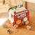 Jessruly Multifunctional Wooden Animal Bus Six Sided Activity Cube，Red