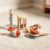 Jessruly Musical Wooden Rattle Set 5 Piece Montessori Inspired Soft Sounds for Early Motor and Hearing Development
