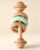 Jessruly Silicone & Wood Teething Track Maze – Suction-Based Roller Coaster Bead Toy for Sensory Exploration & Fine Motor Development (Pink) (Mint)