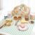Jessruly Wooden Fruit and Vegetable Set with Hook and Loop Closure for Cutting Simulation Kitchen Toy for Creative Learning and Skill Development (Breakfast)