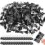 Jetec 100 Pcs Binder Clips Medium Paper Clamps Metal Paper Clips for Teachers Students Classroom Business Office and School Office Supplies (Black,1.6 Inch)