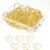 Jetec 100 Pcs Heart Paper Clips Mini Heart Shaped Stainless Steel Paperclips Cute Gold Metal Clips Fancy Decorative Bookmark for Wedding Baby Shower Office Stationery School Document Note Sorting