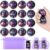 JewGewenil 24 Pack Stress Balls Party Favors for Kids, 1.57 Inch (Black)