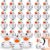 Jexine 24 Pcs Zebra Rubber Ducks, Black and White Striped Animal Ducks